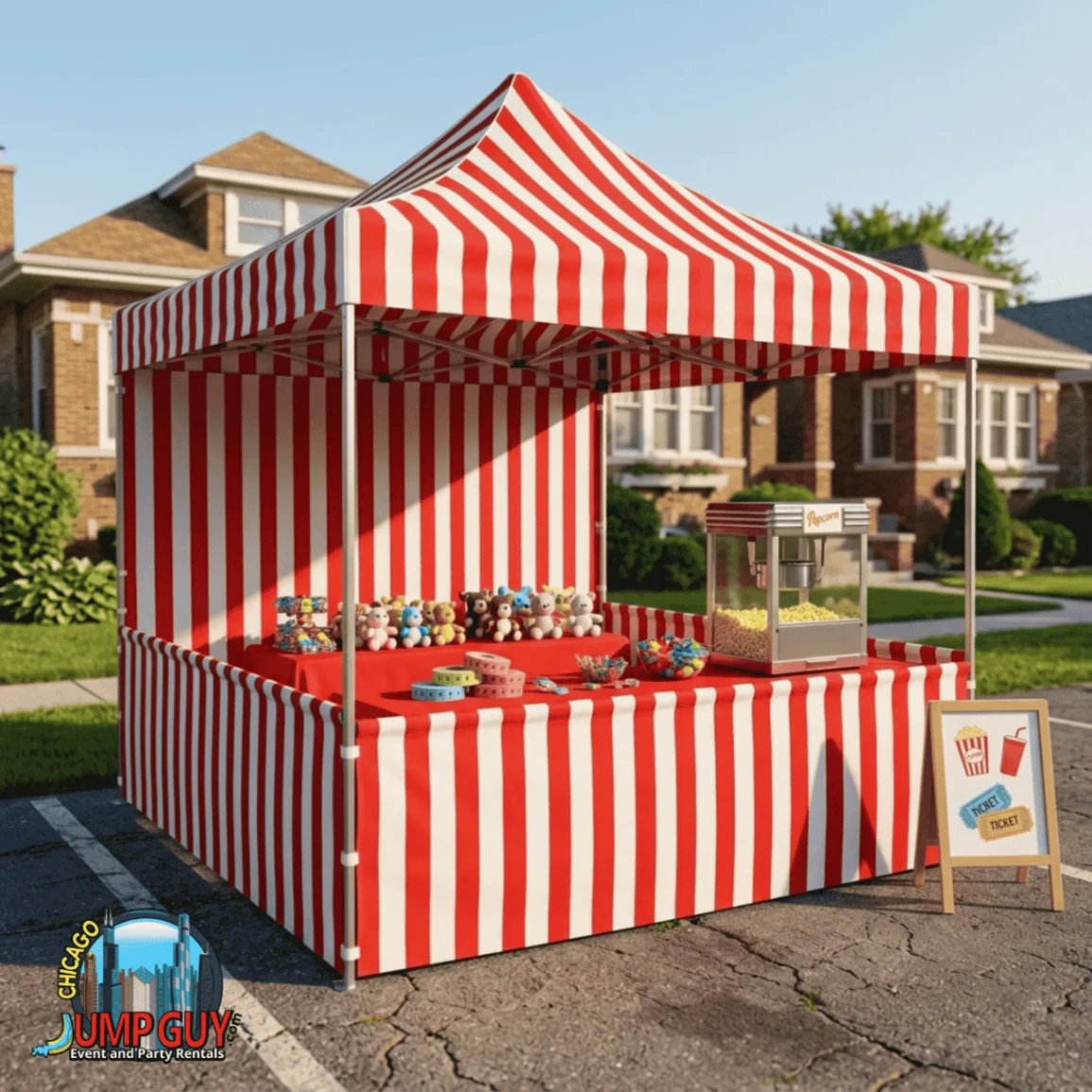 Carnival Tent Booth rental for Orland Park IL events in ZIP code 60462