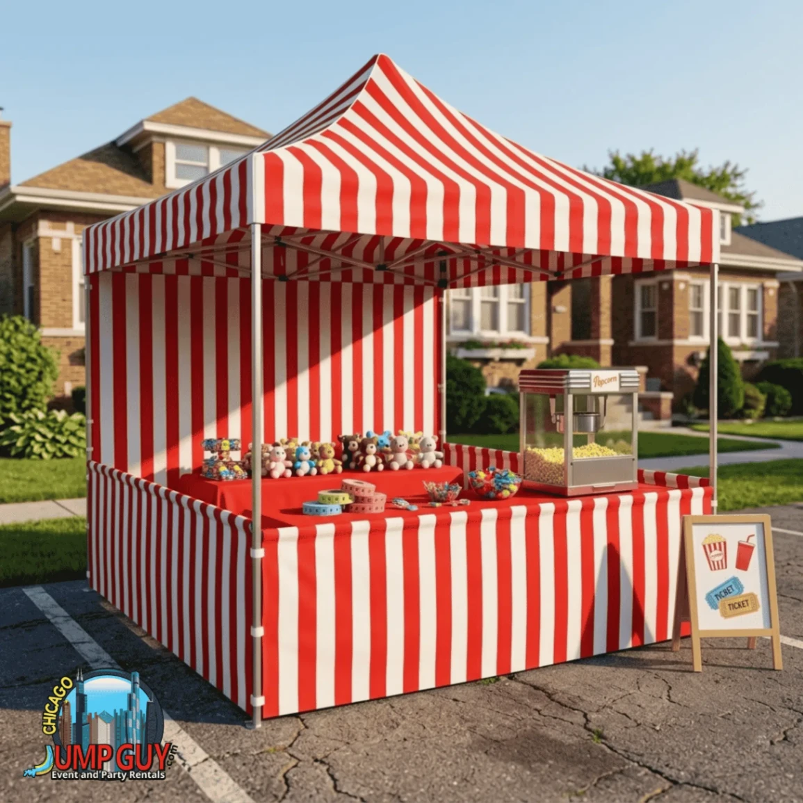 Carnival Tent Booth rental for Orland Park IL events in ZIP code 60462