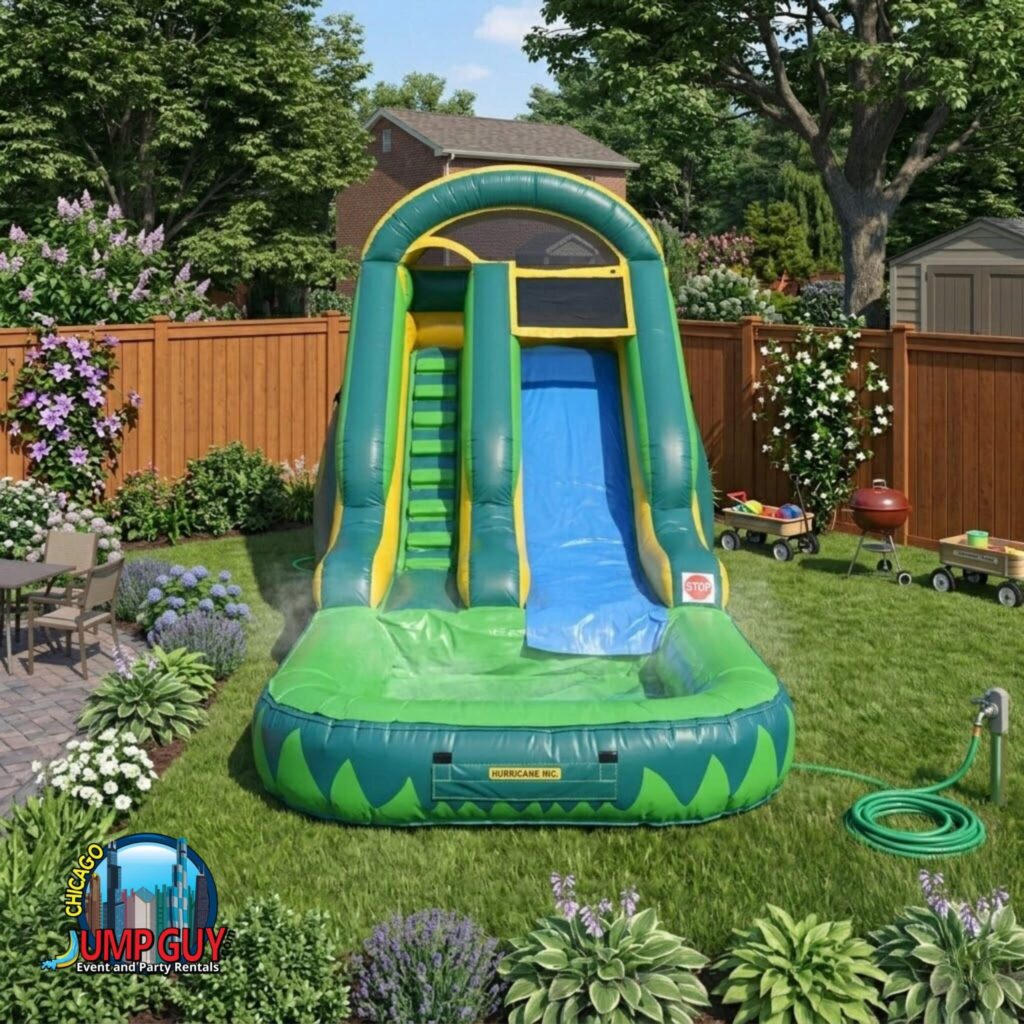 13Ft Palm Tree Water Slide Compact rental for Orland Park IL events in ZIP code 60462