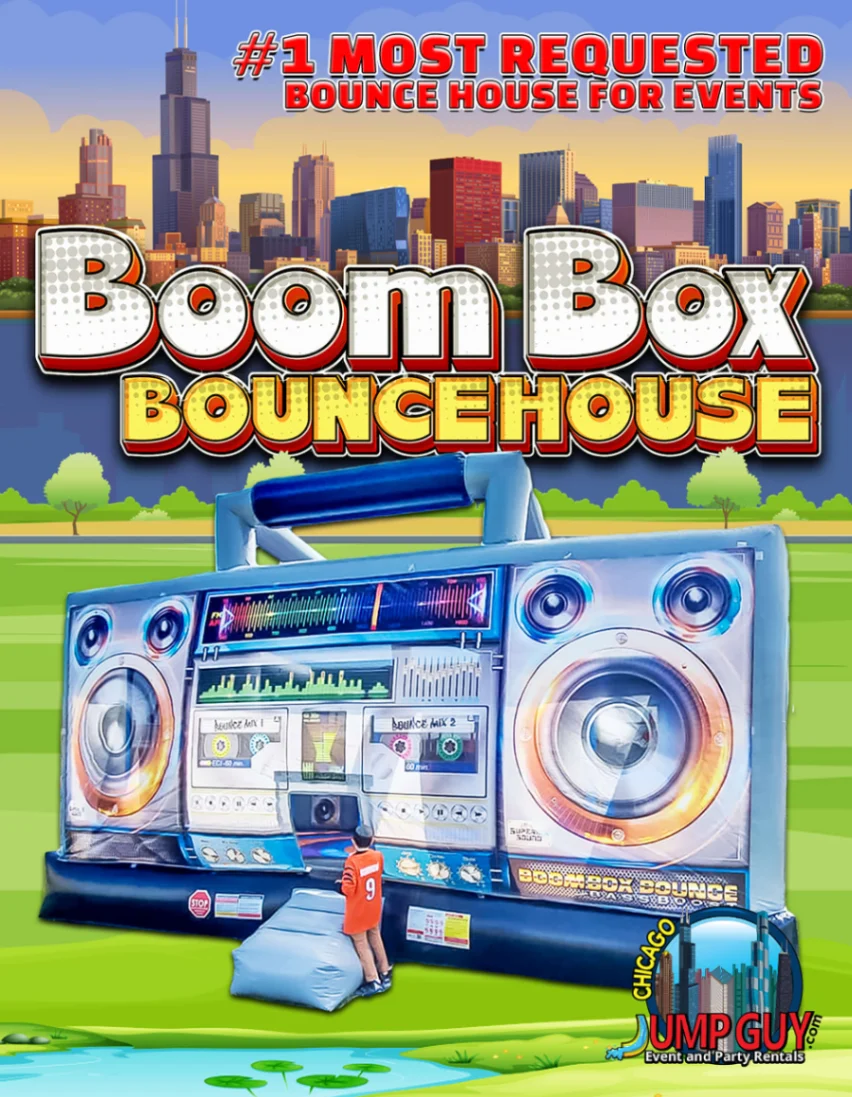 Boom Box Bounce House rental for Orland Park IL events in ZIP code 60462