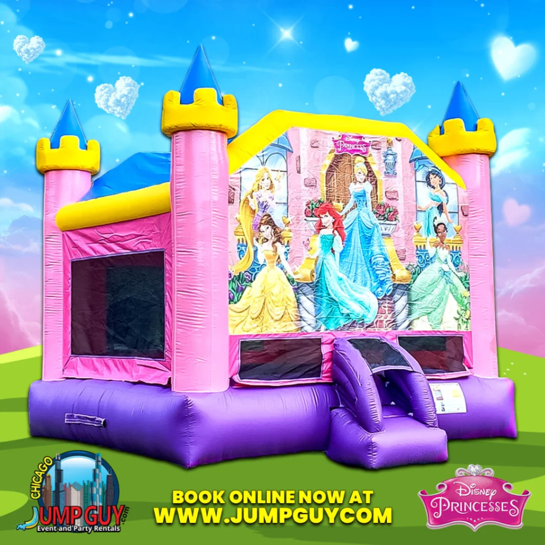 Disney Princess Bounce House rental for Orland Park IL events in ZIP code 60462
