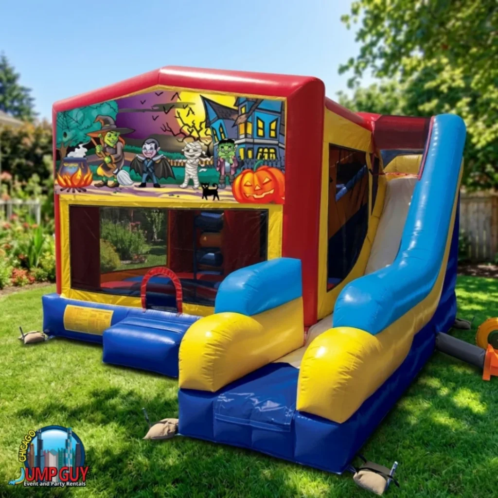 Halloween Bounce House 7N1 Bluff rental for Orland Park IL events in ZIP code 60462