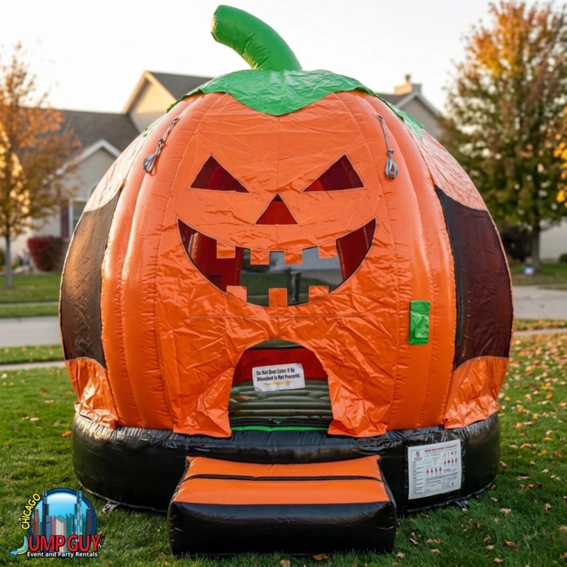 Pumpkin Bounce House Bluff rental for Orland Park IL events in ZIP code 60462
