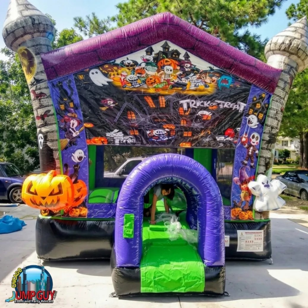 Trick Or Treat Bounce House Bluff rental for Orland Park IL events in ZIP code 60462