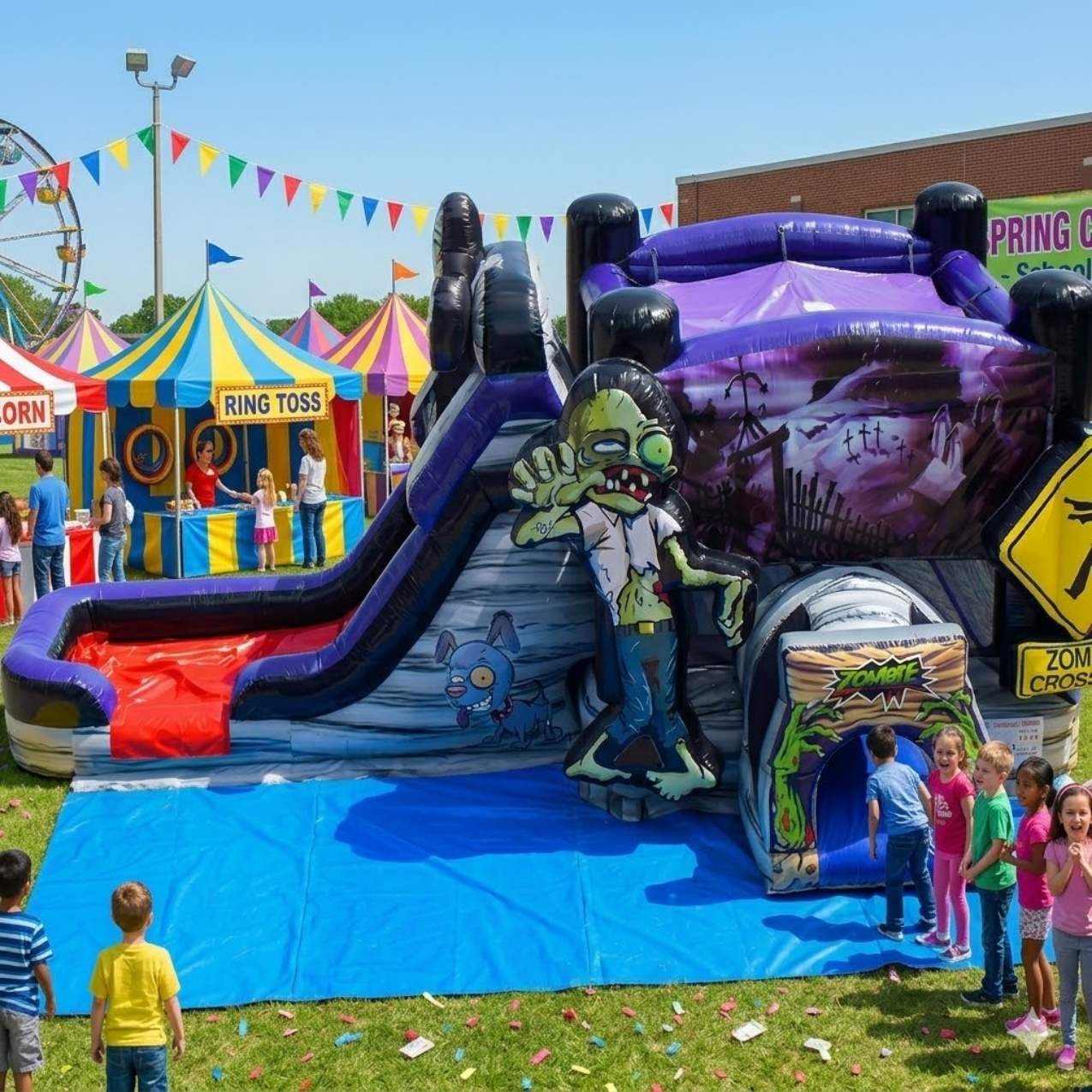 Haunted Bounce House Carnival rental for Orland Park IL events in ZIP code 60462