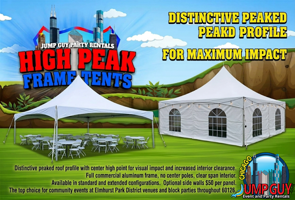 High Peak Frame Tent Grid rental for Orland Park IL events in ZIP code 60462