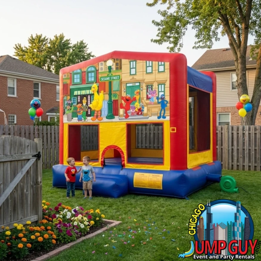 Sesame Street Bounce House Featured rental for Orland Park IL events in ZIP code 60462
