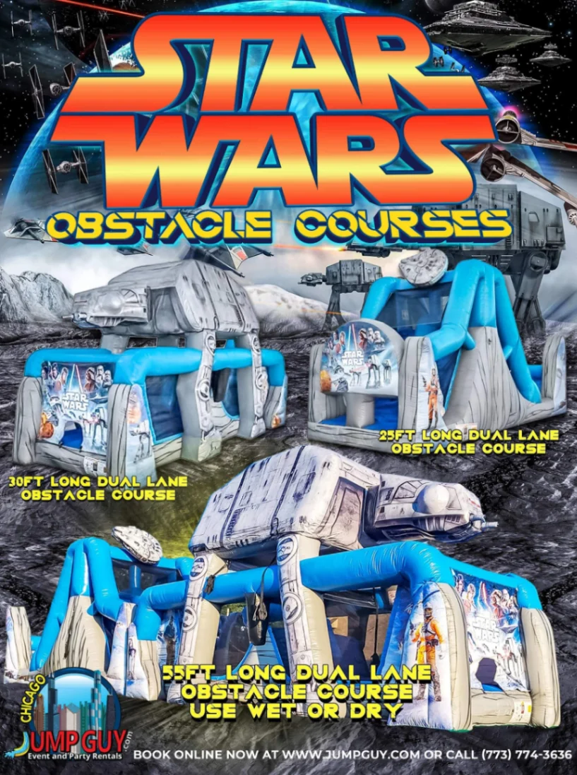 Star Wars Inflatable Obstacle Course rental for Orland Park IL events in ZIP code 60462